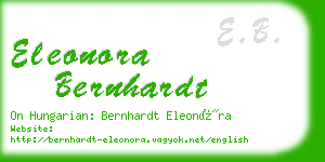 eleonora bernhardt business card